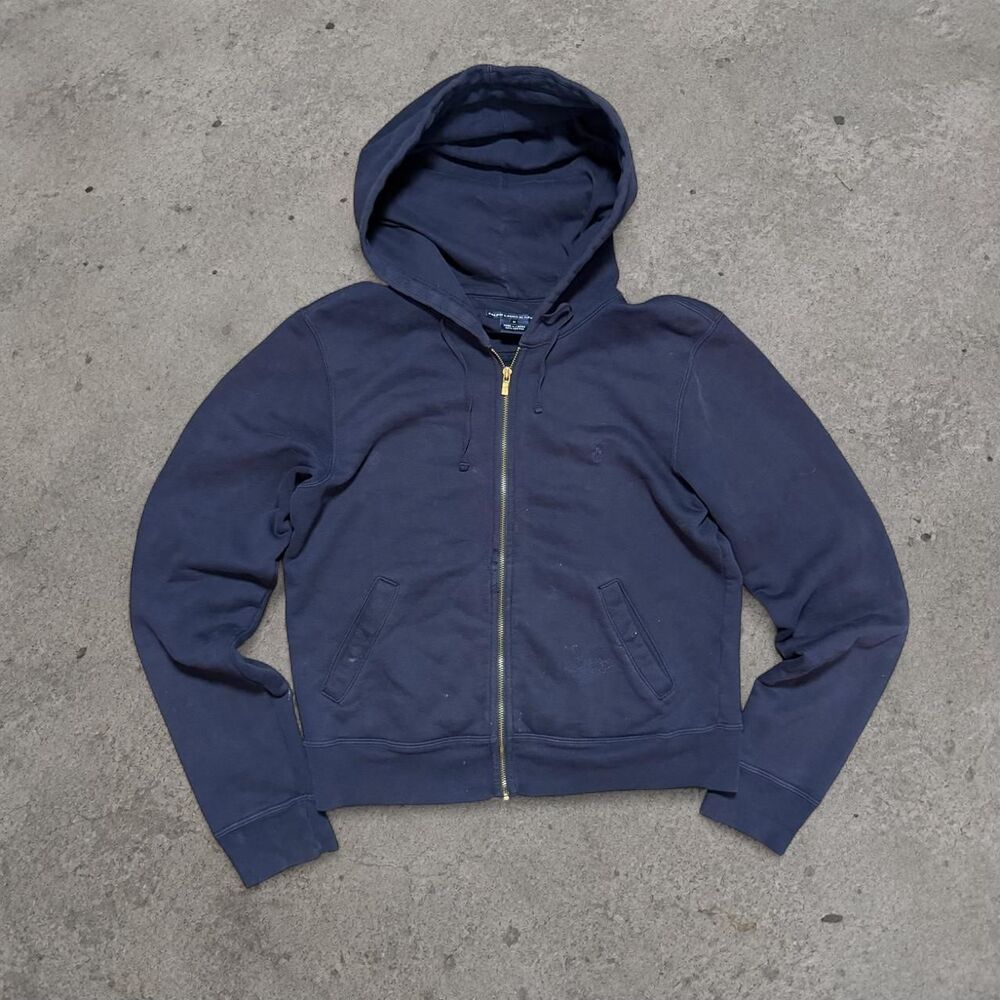 Y2K 2000’s Women Ralph Lauren Sport Navy Blue Size Up Mens Size Medium